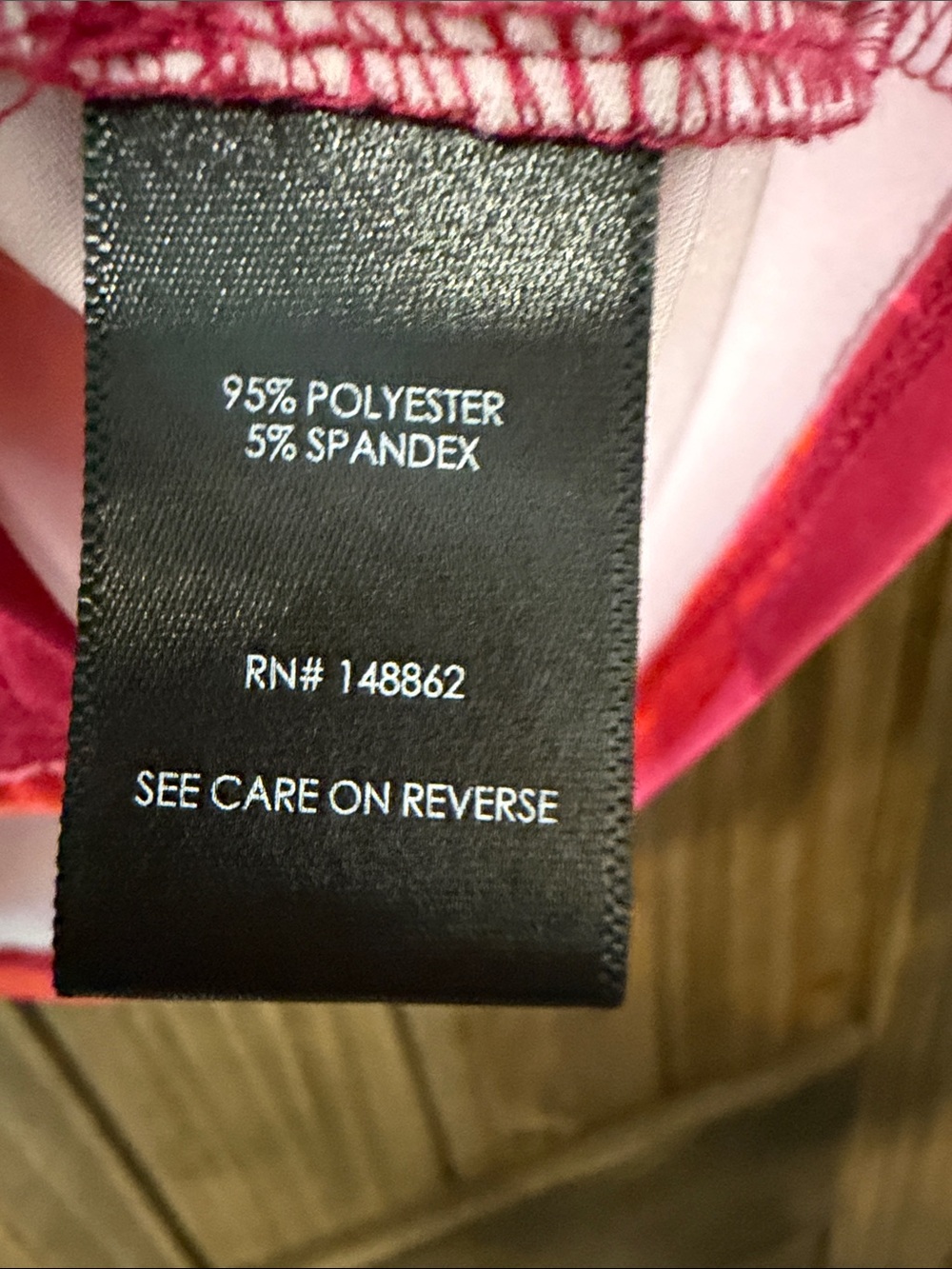 torrid Pink & Orange Abstract Ruched Button-Front Top - Picture 3 of 9